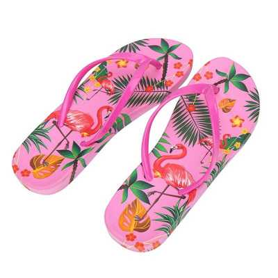 Summer New Fashion Beach Ladies Women Flip Flops Home Bathroom Non slip Soft Bottom Slippers Women Sandals On the Platform