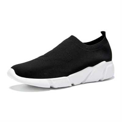 Brand Unisex Socks Shoes Breathable High top Women Shoes Flats Fashion Sneakers Stretch Fabric Casual Slip On Ladies Shoes
