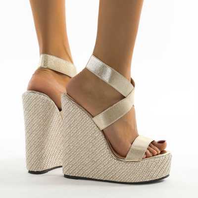 Super High Peep Toe Gladiator Wedges Sandals Cover Heel Platform Ladies Sandals Fashion Summer Women Shoes