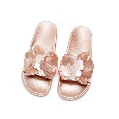 Time limited Direct Selling Flat With Slippers Peep Toe Sandals Comfortable Summer Craft Sequin Sandals21