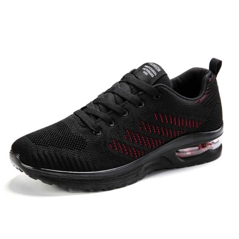 Men Air Cushion Sneaker Comfortable Casual Shoes Shock Absorption Running Shoes Breathable Outdoor Shoes