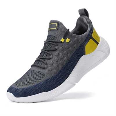 Men Shoes Men Mesh Breathable Sneaker Comfortable Soft Sole Outdoor Casual Shoes Shock Absorption Running Shoes