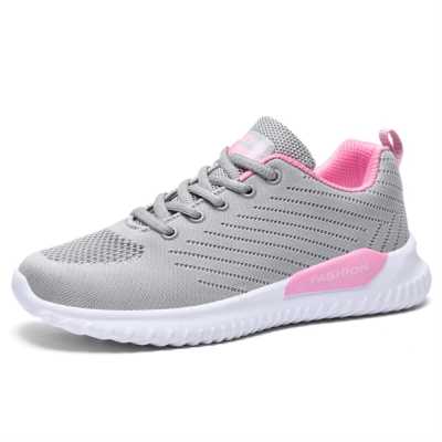 Running Shoes Summer 2021New Women Breathable Sports Shoes Outdoor Lace up Brand Off White Sneakers