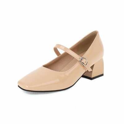 2021 summer low heeled baotou women's sandals rubber sole low heeled square head college style women's shoes large size 34 46