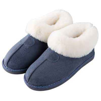 Girls Fur slippers women Winter Indoor shoes Flock Non slip New Home slipper