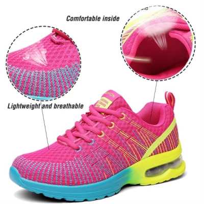 Women Tennis Shoes Air Cushion 4CM Height Increase Mesh Sports Sneakers For Fitness Breathable Female Walking Trainers Shoes