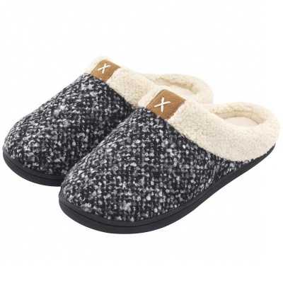 Winter House Women Fur Slippers Soft Memory Foam Warm Plush Couples Flat Shoes Non slip Indoor Women Men Furry Slippers