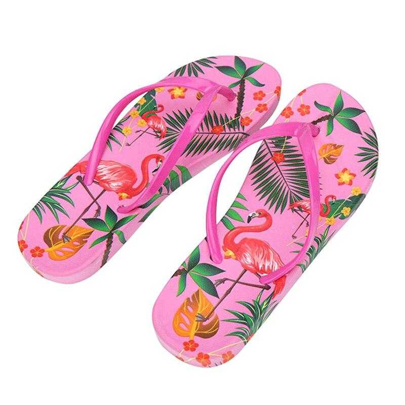 Summer New Fashion Beach Ladies Women Flip Flops Home Bathroom Non slip Soft Bottom Slippers Women Sandals On the Platform