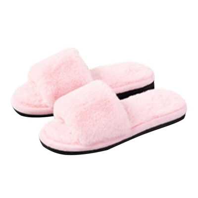 Woman Shoes Sale Cotton Slippers And Warm Couple Word Home Slipper Autumn Budhana Hairy with Paragraph Flip flops